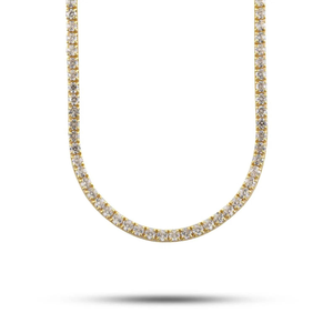 Collar de Cadena de Serpiente de Plata con Moissanita, Chapado en Oro Amarillo, Corte de Diamante Minimalista, Cadena Elegante, Joyería Fina Unisex, Regalo - Product Image 1