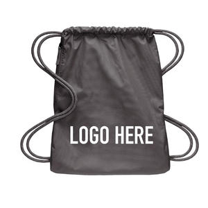 Custom Logo Printed Polyester Nylon <b>Drawstring</b> <b>Backpack</b> Sports Gym Shoe Bag Bulk Wholesale OEM ODM - Product Image 3