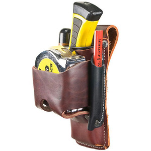 Porte-outils en cuir robuste, véritable pochette pour boucle de ceinture, organisateur d'outils professionnel pour charpentier, électricien, en vente - Product Image 2