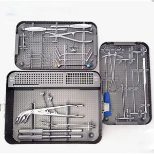 Kit d'instruments orthopédiques de haute qualité certifié CE pour grands fragments, avec outils de traumatologie et plaques chirurgicales - Product Image 1