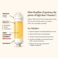 Filtre de douche en plastique coréen TEA' à la vitamine C, élimination du chlore, aromatique, usage domestique, filtre à eau monté sur robinet à 3 étapes, fabriqué en Corée