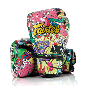 Guantes de Boxeo Fairtex Premium Hechos a Medida, Diseño OEM, Cierre de Correa con Impresión, Cuero Vacuno Auténtico, Coloridos, para Entrenamiento de Combate - Product Image 1