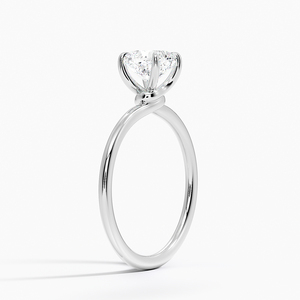 Bague BOJ 0112 en argent 925, coupe coussin, nœud d'amour, sertissage à griffes, solitaire, diamant 2 carats, couleur D, VVS1, moissanite certifiée GRA - Product Image 2