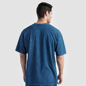เสื้อยืดคอกลมทรงบ็อกซี่โอเวอร์ไซส์สำหรับผู้ชายรุ่นล่าสุด ขายส่ง เสื้อยืดทรงบ็อกซี่ผ้าฝ้าย 100% ราคาขายส่ง - Product Image 4