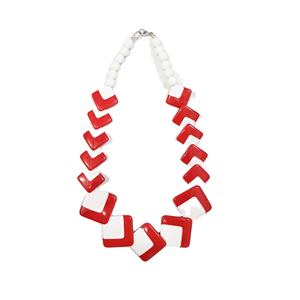 Collar Clásico Hecho a Mano con Cuentas de Resina - Joyería de Moda para Regalo de Boda o Compromiso - Product Image 3