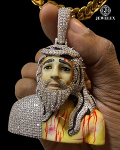 Nouvel Arrivage Pendentif Cartoon Iced Out entièrement serti de diamants, Bijou Hip Hop, Pièce d'exception de fournisseur indien, Meilleur prix disponible - Product Image 3