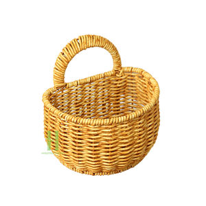 Handmade Heap Wholesome Wicker Eco-Friendly Basket Woven Hanging Storage Bag Shopping Picnic Christmas Decorations Gifts - Product Image 2