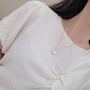 Boutique High Quality 5-6mm Freshwater Gold Bead Necklace Almost Flawless <b>Matching</b> Gift <b>Box</b> King Gold Natural Pendants Charms - Product Image 4