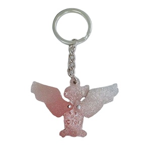 Customized Soft enamel Metal Crafts with Black Nickel Gold Silver Copper Glitter Finish Pin/ <b>key</b> <b>chain</b> - Product Image 3