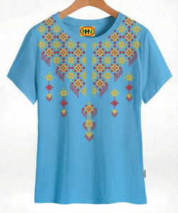 Robe T-shirt décontractée en coton à manches courtes pour femme, taille XXL, style western long, en tissu tricoté respirant, écologique et personnalisable - Product Image 5