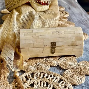 Caja de Joyería Redonda Clásica con Incrustaciones de Hueso, Ecológica y Grabada, con Tamaños Personalizados, Mueble Versátil para Sala de Estar, en Oferta - Product Image 6