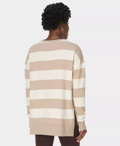 Sweat-shirts à capuche en molleton pour femmes, col rond, avec logo personnalisé, pull à capuche oversize pour femmes - Product Image 4