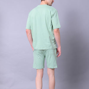 Nouvel ensemble deux pièces décontracté pour homme : T-shirt respirant en coton à manches courtes et short assorti – Collection été 2026 - Product Image 2