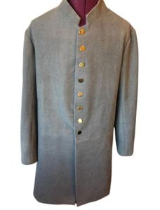 Abrigo de gala confederado para hombre, de botonadura sencilla, uniforme histórico, gris, reproducción americana - Product Image 5