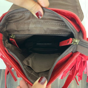 Luxury Brands Fashion Cherry Designer 2025 Women's Bag Single Shoulder Crossbody Tooled Cowhide Leather Fringe Handbag for Women - Product Image 6