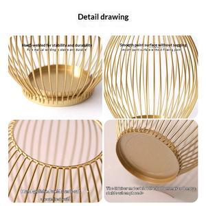 Support de bougie en fer forgé de style européen pour la maison, décoration de table à manger, base de bougie pour salon - Product Image 3