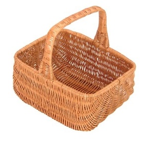 Cesta de Frutas Multiusos Ecológica de Ratán, Cesta de Almacenamiento Rústica Tejida Natural en Forma de Cuna - Product Image 3