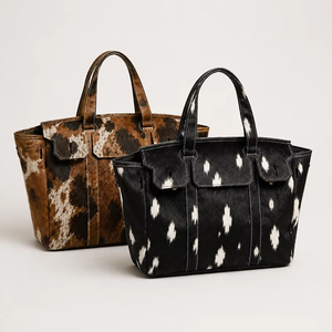 Sac fourre-tout bohème en cuir de vachette véritable, sac à bandoulière vintage en cuir léger - Product Image 3