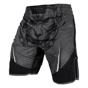 Shorts de MMA en sublimation, design Tigre Noir, polyester respirant, équipement de combat pour l'entraînement et les sports de combat - Product Image 5