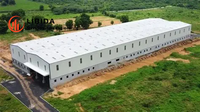 Entrepôt en acier à grande portée pour le stockage industriel de produits frais et la congélation