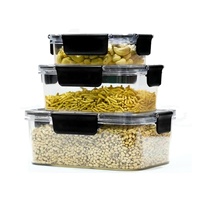 Organizador Hermético para Refrigerador con Indicador de Fecha, 4 Lados con Cierre, Libre de BPA, Ecológico y Sostenible, Caja de Almacenamiento Transparente para Pescado