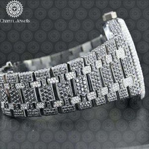 Montre de luxe Charm Jewells en acier inoxydable, 40 mm, carrée, analogique, mécanique, verre cristal, 10 bars de résistance à l'eau, fermoir pliant pour homme - Product Image 4