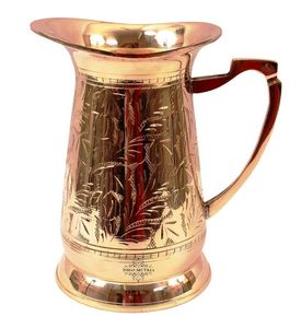 Taza de Vodka de Cobre 100% con Diseño Minimalista y Asa de Latón, Acabado de Alta Calidad, Apta para Contacto con Alimentos, para Uso en Bares y Restaurantes - Product Image 3