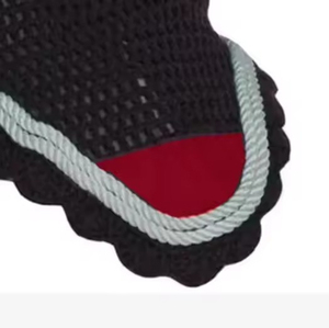 Voile anti-mouches pour chevaux en maille avec bonnet d'oreille en acier inoxydable, qualité supérieure, personnalisable avec logo, vente en gros - Product Image 2