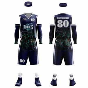 ชุดยูนิฟอร์มบาสเก็ตบอลคุณภาพสูงสำหรับทีม  แบบ unisex  สั่งทำได้ตามต้องการ  ขายส่ง  ไซส์ใหญ่  ชุดกีฬาฤดูร้อน  ชุดยูนิฟอร์มบาสเก็ตบอล - Product Image 3
