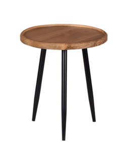 Wood <b>Coffee</b> <b>Table</b> Black Metal <b>Legs</b> Modern Design Living Room Furniture Indoor Use Durable Decorative Accent <b>Table</b> J N Crafts - Product Image 1
