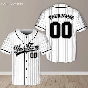 Uniformes de Béisbol Personalizados para Softbol, Transpirables, 100% Poliéster, Antibacterianos, Cuello en V, 220g, Secado Rápido y Tallas Grandes - Product Image 4