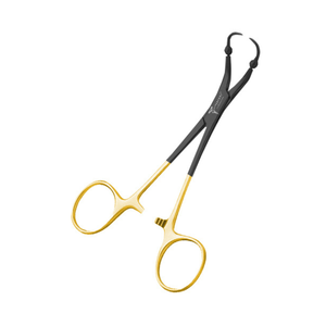 TOP Quality Roeder Towel Forceps 14cm Ball stoops Black/Gold Micro Vascular & Plastic surgery German Steel Surgical <b>Instruments</b> - Product Image 1