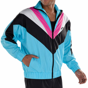 Vestes unisexes personnalisées de qualité pour hommes, streetwear, coupe-vent, fermeture éclair, blocs de couleur, finitions élastiques, 100% nylon, vente en gros - Product Image 6