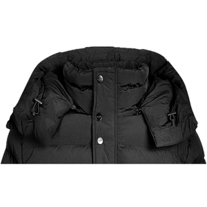 Custom OEM Printed <b>Fleece</b> Puffer Stand Collar Front Logo Men Plus Waterproof Windproof Breathable Eco-Friendly Casual <b>Jacket</b> - Product Image 4
