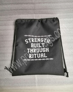 Wholesale Bulk Promotional Custom Printed Dot Luxury Shoe Sports Gym Waterproof Foldable Soft <b>Drawstring</b> Polyester 210D 30-40L - Product Image 4