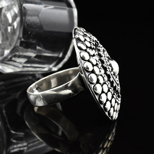Bagues élégantes en argent sterling 925 en forme de cœur, bijoux en argent fin, sertissage clos bohème, pour fiançailles, mariage et fête - Product Image 3