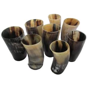 Luxury <b>Horn</b> Tumbler Made of Natural Buffalo and Ox <b>Horn</b> Shot Glasses With Wooden Base Authentic Medieval <b>Viking</b> <b>Horn</b> Beer Mugs - Product Image 1