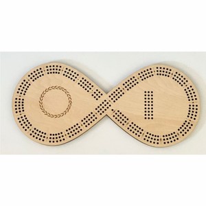 Jeu de cribbage en bois artisanal avec logo personnalisé, jeux de société classiques en bois massif, plateau de jeu de cartes pliable et portable - Product Image 3