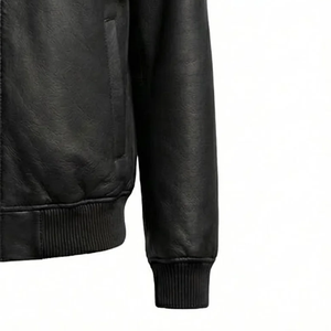 Genuine Leather <b>Shearling</b> Winter <b>Jacket</b> <b>Men</b> Premium Sheepskin Fur Aviator Coat Comfortable Warm Outerwear Style - Product Image 5