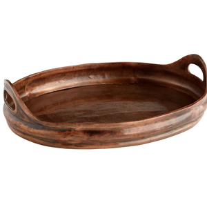Novedosa bandeja cuadrada de cobre martillado para servir alimentos, ideal para el hogar, utensilios de cocina, mesa, aperitivos y bebidas. - Product Image 5