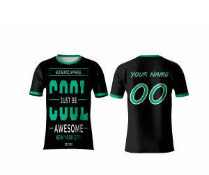 T-shirt léger en polyester à col rond et manches courtes pour impression par sublimation à chaud - Product Image 1