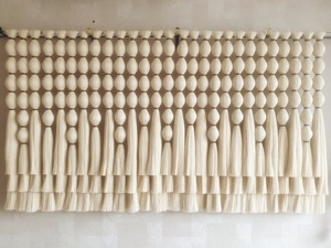 Tapiz de macramé hecho a mano con borlas para colgar en la pared, ideal para sala de estar, dormitorio y entrada, decoración boho, venta al por mayor desde India. - Product Image 6