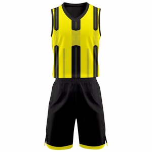 Ensemble de maillot de basket sublimé pour homme, débardeur sans manches à col en V avec short, vêtements de sport respirants pour toutes les saisons - Product Image 4
