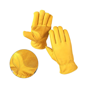 Best Performance Cowhide Split Leather Working Gloves Heavy Duty Hand Protection Safety Construction Durable <b>Top</b> Quality Gloves - Product Image 2