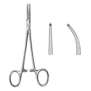 Pinzas para Arterias Baby-Crile Rectas/Curvas A-1 VERITAS de la Mejor Calidad, 14 cm, Instrumentos de Acero Inoxidable |   Kit de sutura, instrumento médico - Product Image 1
