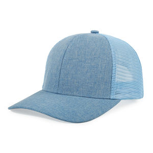 Unisex Mesh Trucker <b>Hat</b> 6-Panel Adjustable Snapback Cap Casual Style Spring Summer Breathable Fabric Adult Fit - Product Image 6