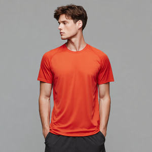 Camiseta Deportiva de Secado Rápido para Hombre, Corte Ajustado, Cuello Redondo, Manga Corta, para Entrenamiento y Ejercicio - Product Image 3