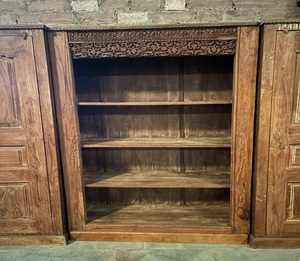 Wooden Storage Almirah 3 Door Solid Wood <b>Cabinet</b> <b>Wall</b> <b>Mounted</b> Furniture for Bedroom Living Room Dining Hotel Placement - Product Image 4