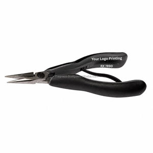 Pince à bec effilé Pro Source Lindstrom RX 7890 en acier inoxydable de haute qualité, 158,5 mm, poignée bicomposante, mâchoires lisses, pour bijouterie - Product Image 1