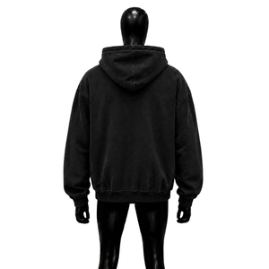Sudadera con Capucha Negra para Hombre, con Estampado de Dibujos Animados, Estilo Casual, Oversize, de Felpa Francesa, con Logotipo Frontal, para Otoño, Ropa Urbana - Product Image 2